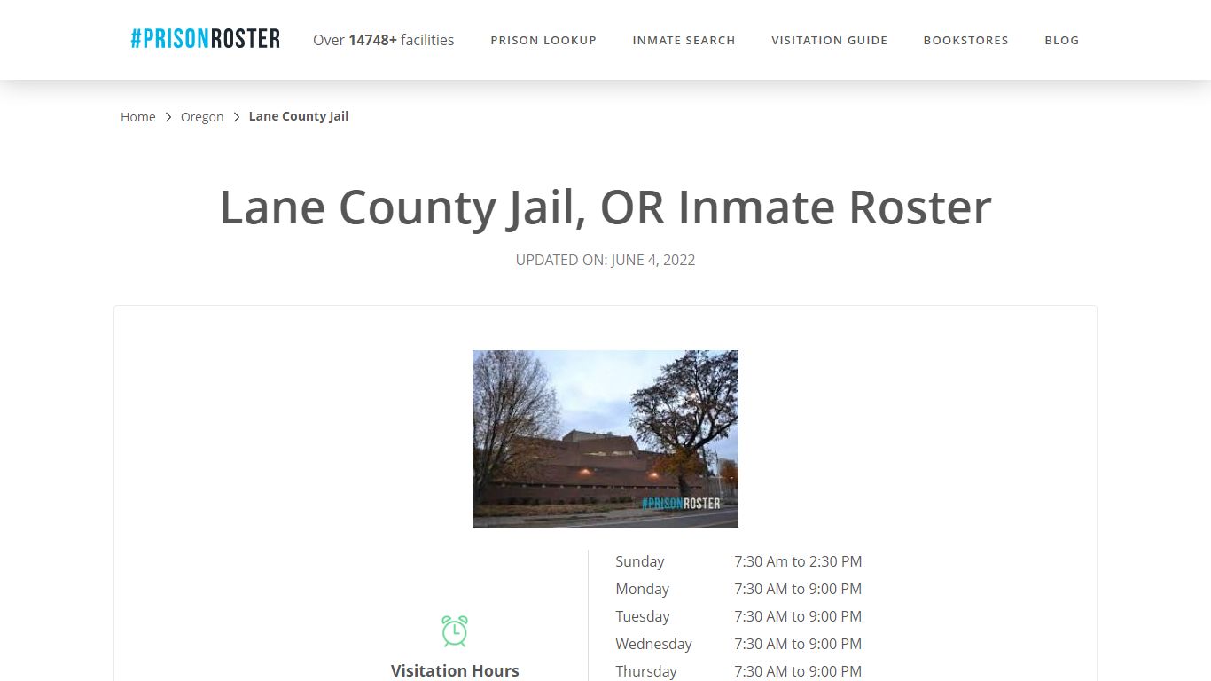 Lane County Jail, OR Inmate Roster