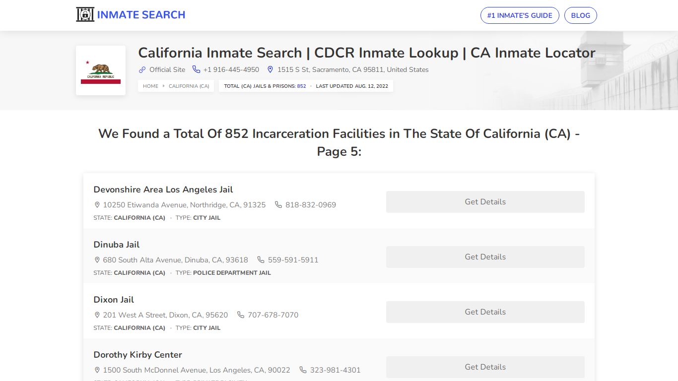 California Inmate Search | CDCR Inmate Lookup | CA Inmate ...